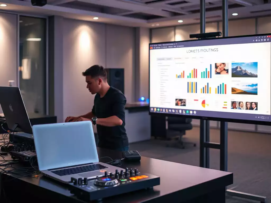 Syncing DJ Music and Presentations