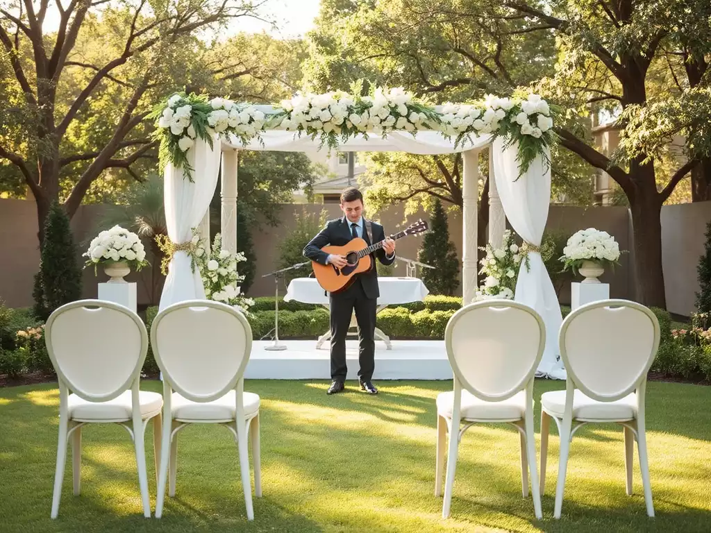 modern acoustic covers for a trendy wedding ceremony