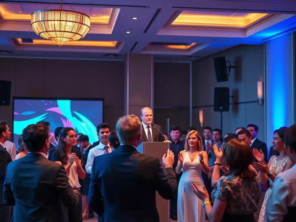 the psychology of high-energy music at corporate sales awards ceremonies